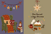 Cozy Christmas – Vector Clipart, a Seasonal Illustration by Jenny Quince (Thumbnail 10 of 14)