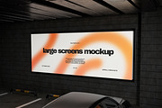 Large Screens Mockup, an Advertising Mockup by Momogi (Thumbnail 4 of 4)