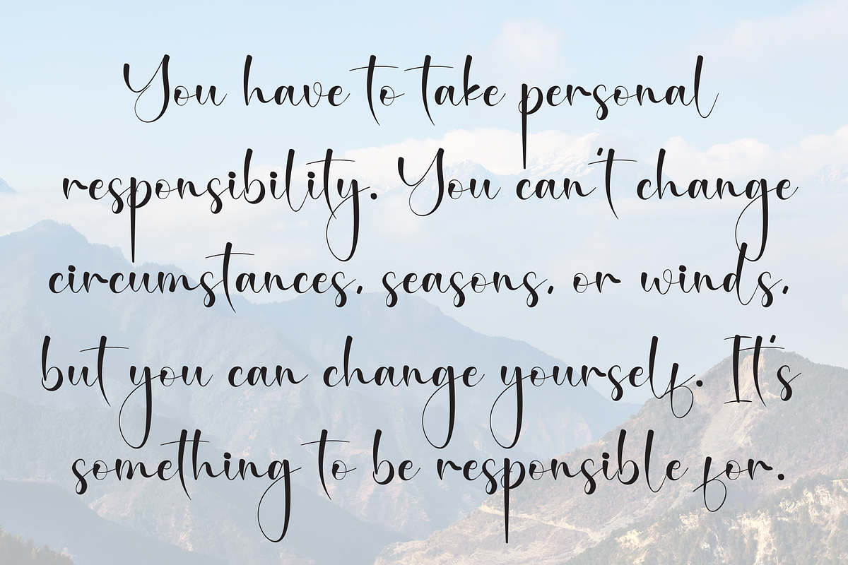 Mountain | Script Font, a Handwritten Font by Scratchones (Photo 6 of 9)