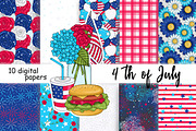 4th of July Pattern, a Pattern Graphic by GlamArtZhanna (Thumbnail 3 of 3)