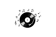 Vintage Vinyl Record & Turntable Bun, an Illustration by Creativeshirt (Thumbnail 25 of 31)