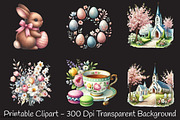 Aesthetic Easter Clipart, a Seasonal Illustration by RobertsArt (Thumbnail 4 of 7)