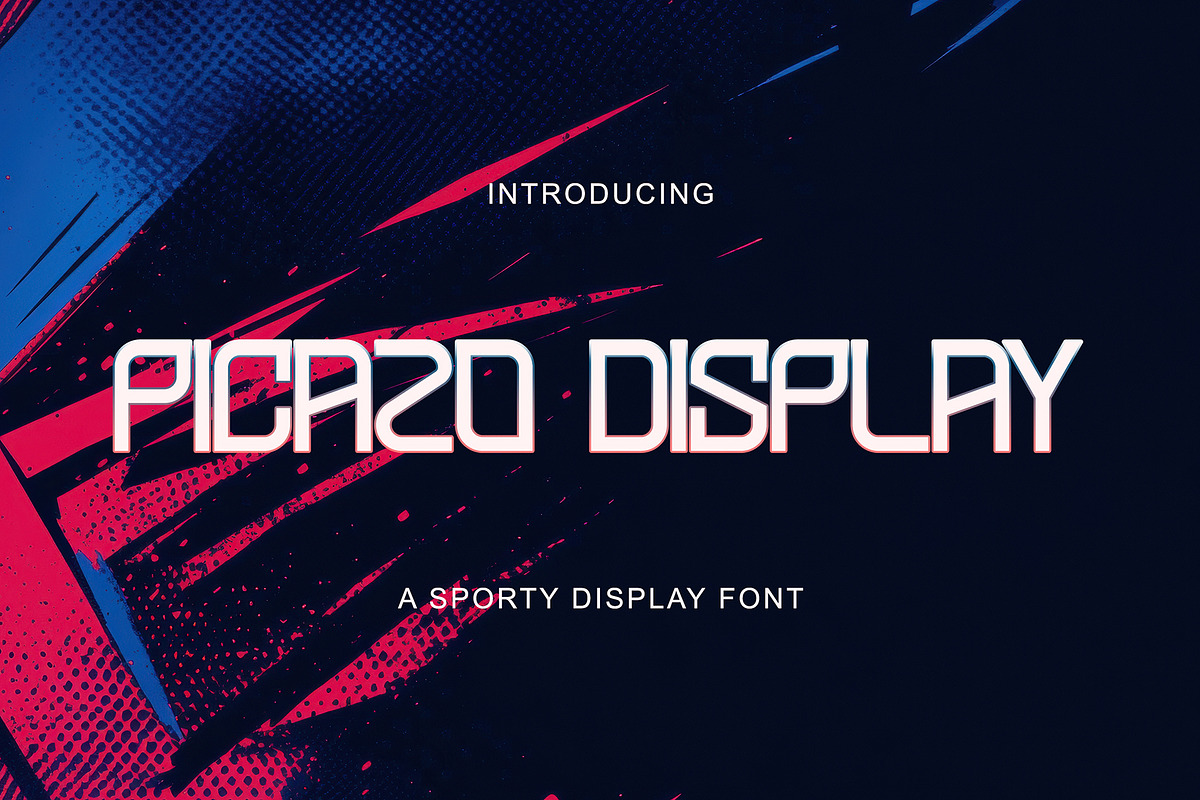 Picazo Display - Sporty Display Font, a Sans Serif Font by fluffstudio (Photo 5 of 9)
