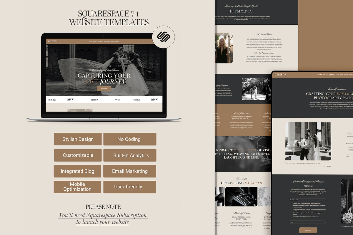 Photography Website Template, a Squarespace Template by 3.14&Co (Photo 5 of 10)