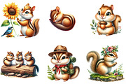 Chipmunk Cute Forest Animal Clipart, an Illustration by DreamArtGraphic (Thumbnail 3 of 5)