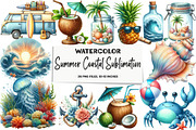 Summer Coastal Sublimation, an Illustration by DreamArtGraphic (Thumbnail 1 of 5)