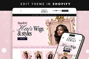 Hair Extensions Wigs Shopify Theme, a Shopify Template by Template Twist Shop