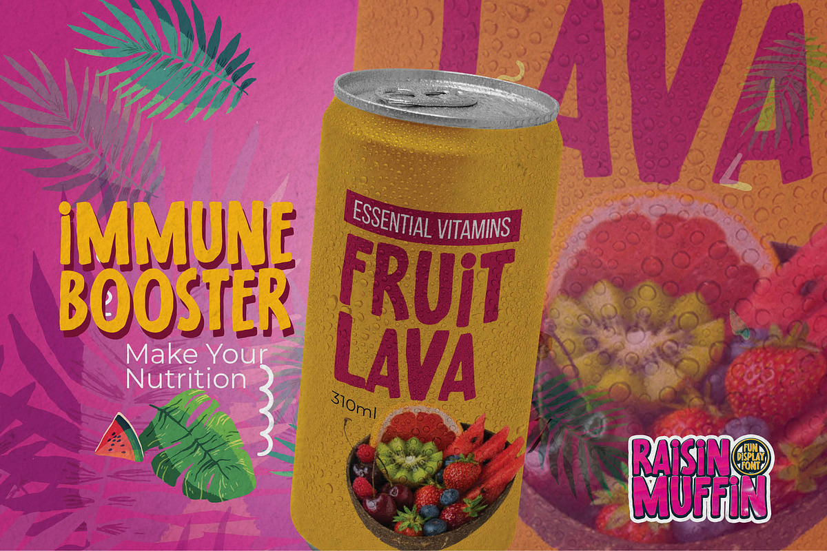 Raisin Muffin - Fun Display Font, a Font by Gassstype (Photo 3 of 8)