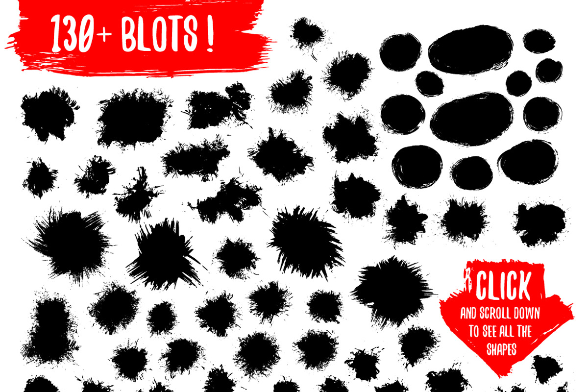 Grunge gouache vector shapes, a Shape Add-On by Marya Deneko (Photo 2 of 5)