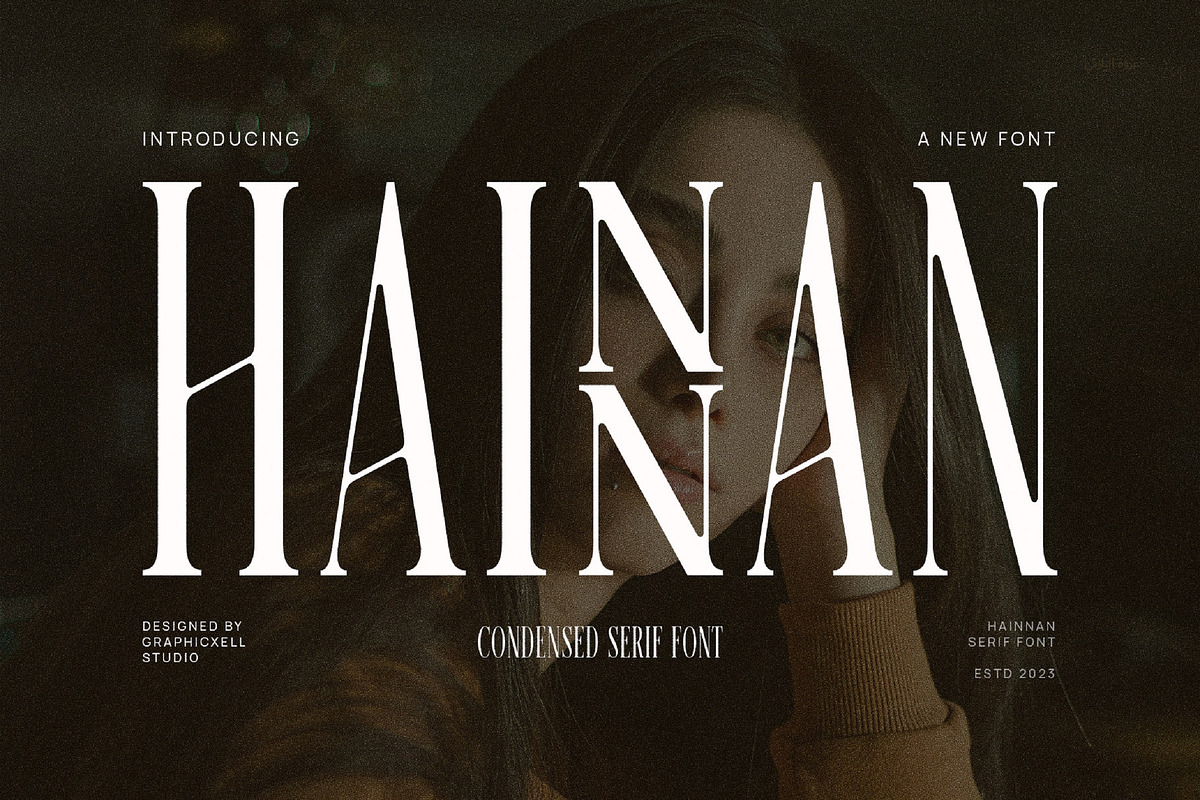Hainnan Elegant Ligature Serif Font, a Serif Font by Graphicxell (Photo 1 of 7)