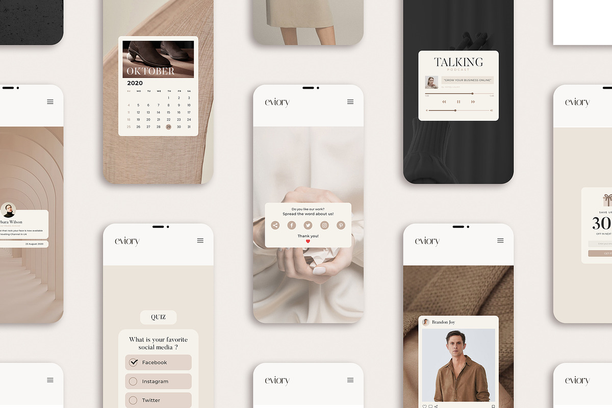 Instagram Notifications CANVA PS, a Social Media Template by Eviory (Photo 2 of 11)