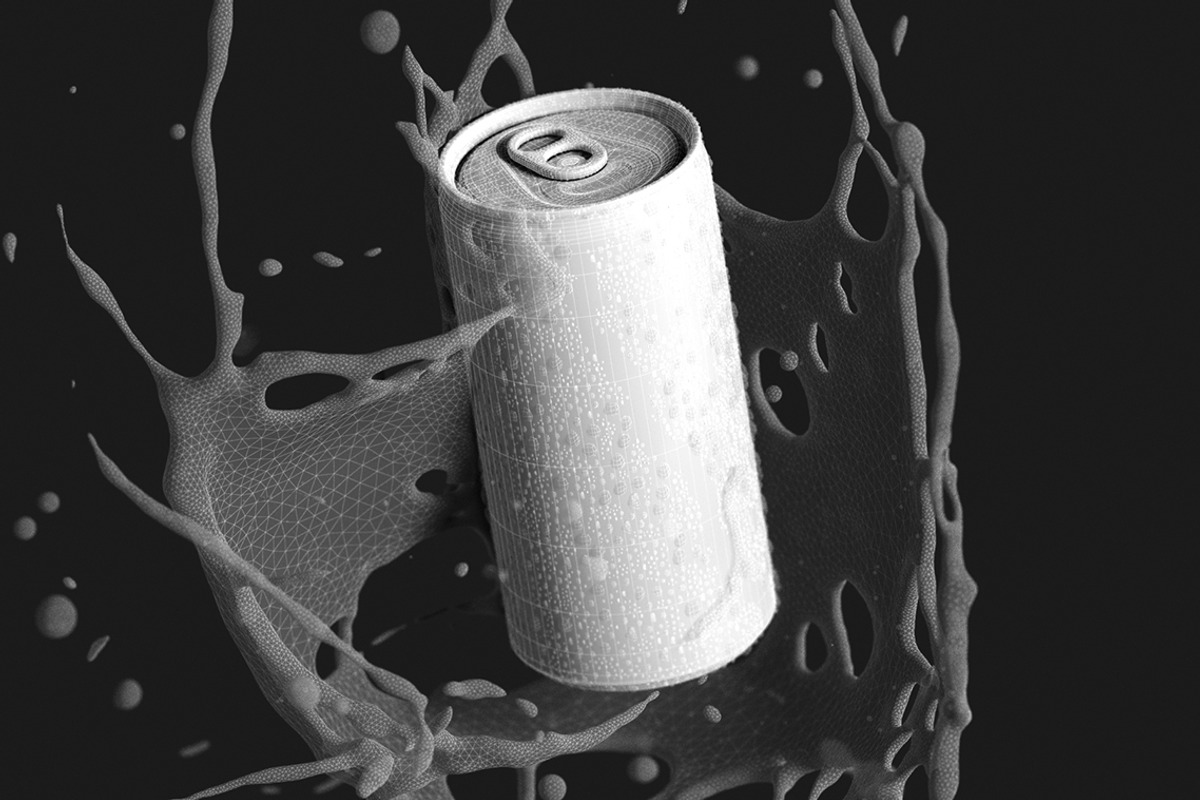 Silver 250ml Aluminum Can 3D Model, an Object 3D Model by rebrandy (Photo 7 of 7)