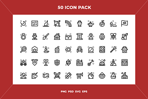 Fairytale icons, an Outline Icon by Wencory
