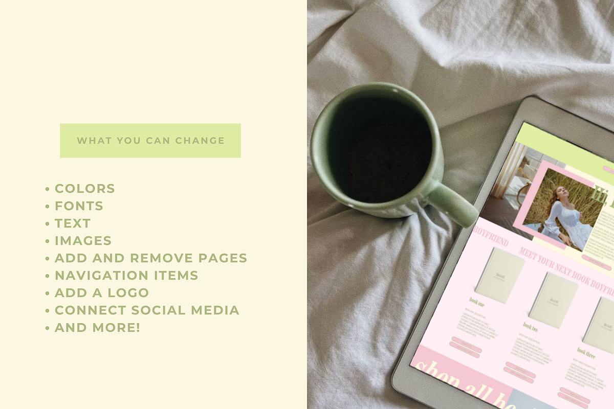 Squarespace Author Website Template, a Squarespace Template by Billie Grace Studio (Photo 7 of 8)