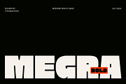 Megra | Modern Heavy Sans Serif Font, a Sans Serif Font by Typoraith Co (Thumbnail 1 of 11)