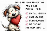 Whimsical Dogs Valentine's Day Clipa, an Illustration by Libby Wishes (Thumbnail 3 of 6)