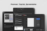 Grim Shader Photoshop Brushes, a Brush Add-On by brushapes.com (Thumbnail 3 of 11)