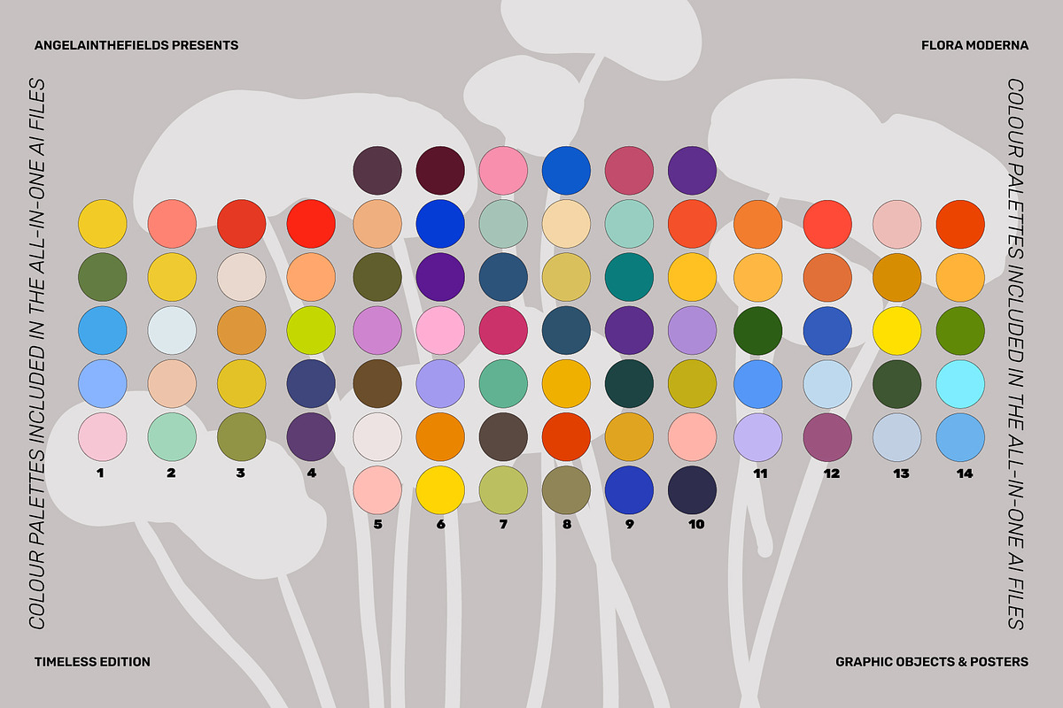 300+ Flora Moderna Vector Clipart, a Decorative Illustration by angelainthefields (Photo 23 of 23)