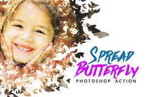 Butterfly Spread Photoshop Action