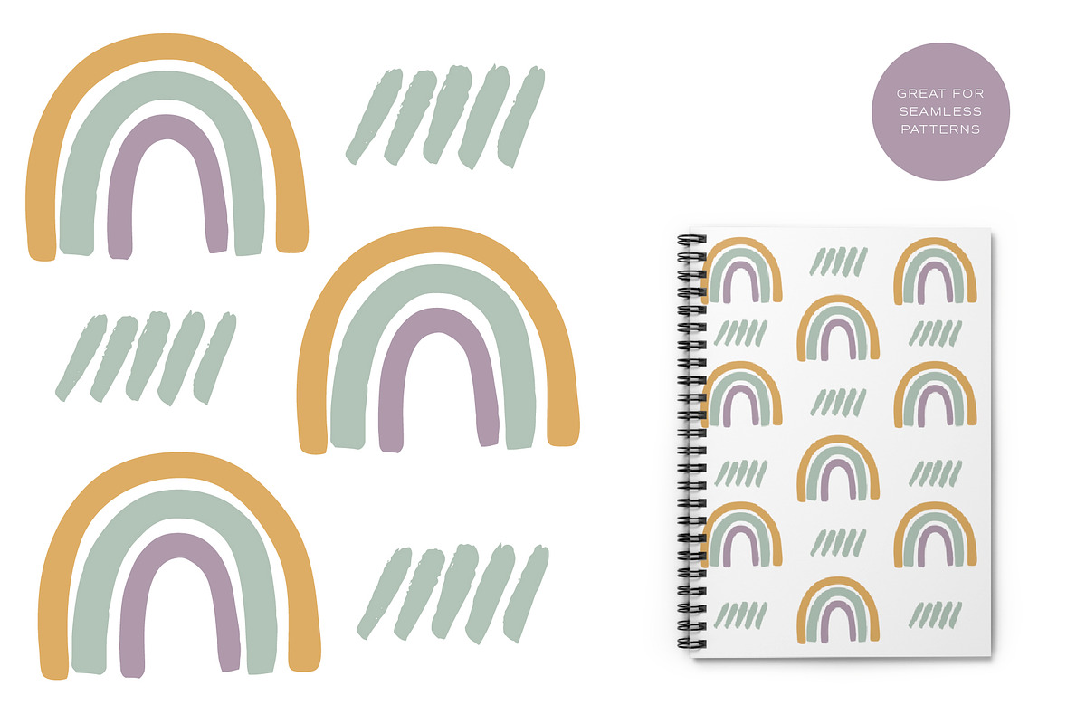 Cute Rainbow Illustrations, an Illustration by 89 Golden Blvd (Photo 3 of 6)