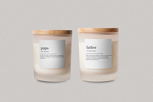 Father's Day Candle Label Template