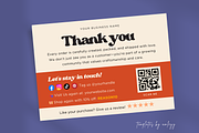 Retro Thank You Card Template, a Card Template by Elegant_Studio44 (Thumbnail 3 of 6)