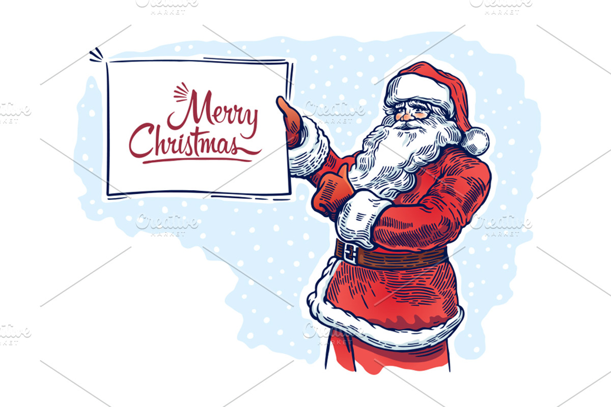 Jolly Santa Claus, a Decorative Illustration by Countryside life (Photo 5 of 6)