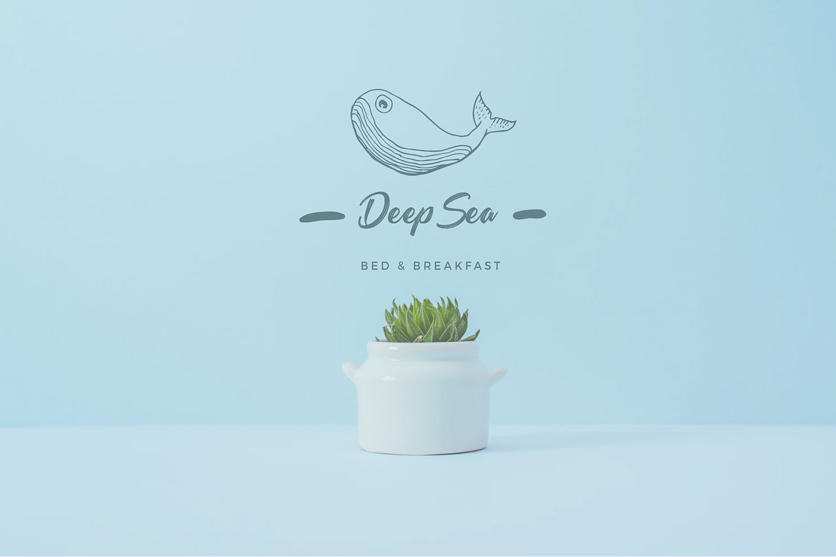 Hand drawn feminine premade logo v02, a Branding & Logo Template by Nues Design (Photo 2 of 12)