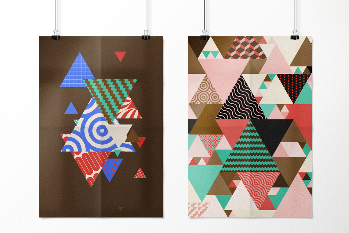 Geometric Fun - Patterns Bundle, a Pattern Graphic by kloroform