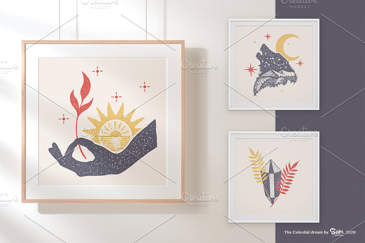 The Celestial dream, a Texture Illustration by Soir Creative (Photo 3 of 9)