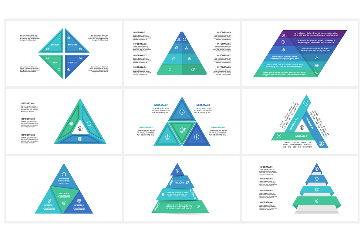 Triangle Presentation Canva Template preview 6
