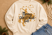 Cowboy Christmas Bundle Western Rode, a Seasonal Illustration by TanchaArt (Thumbnail 3 of 11)