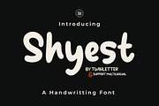 Shyest, a Sans Serif Font by twinstd (Thumbnail 1 of 12)