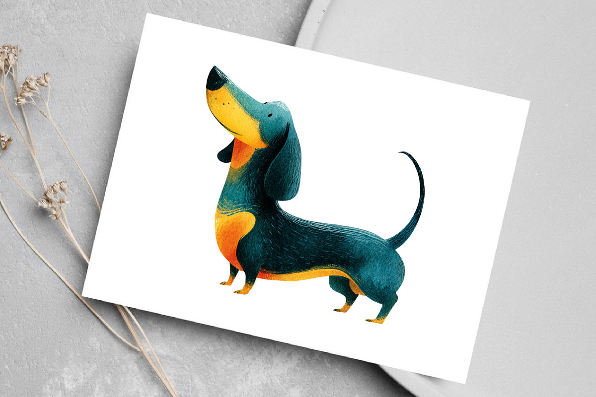 Watercolor Quirky Cats Clipart, an Illustration by Canvas Craft (Photo 5 of 8)