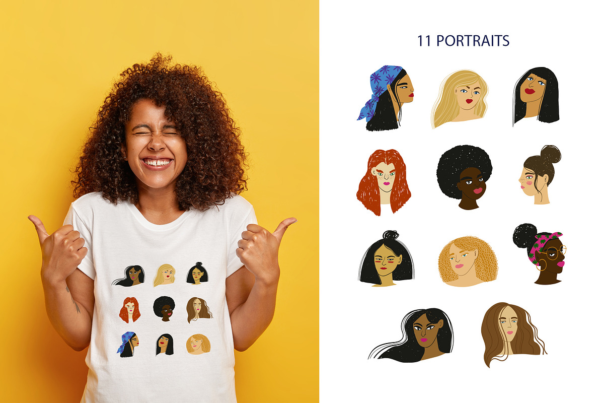 Strong & Beautiful. Plant Ladies., a Person Illustration by Annakniaz (Photo 6 of 10)