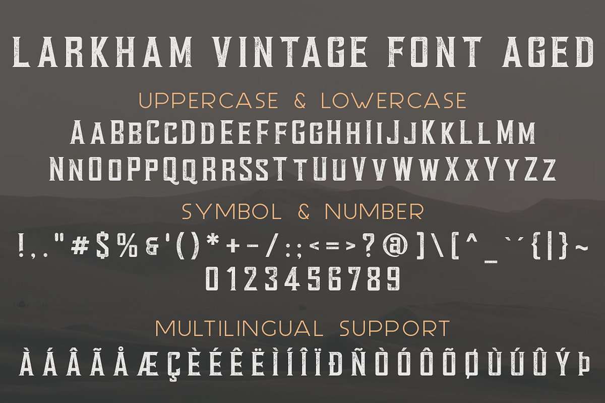 Larkham Vintage Font, a Serif Font by GlitzyGrapix (Photo 8 of 10)