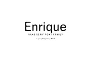 Enrique Sans Serif Font Family, a Sans Serif Font by Creativetacos (Thumbnail 1 of 5)