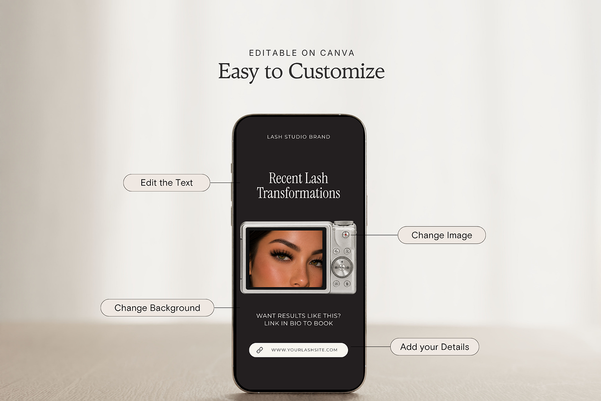Lash Artist Instagram Story Template, a Social Media Template by Design Lush Studio (Photo 8 of 9)
