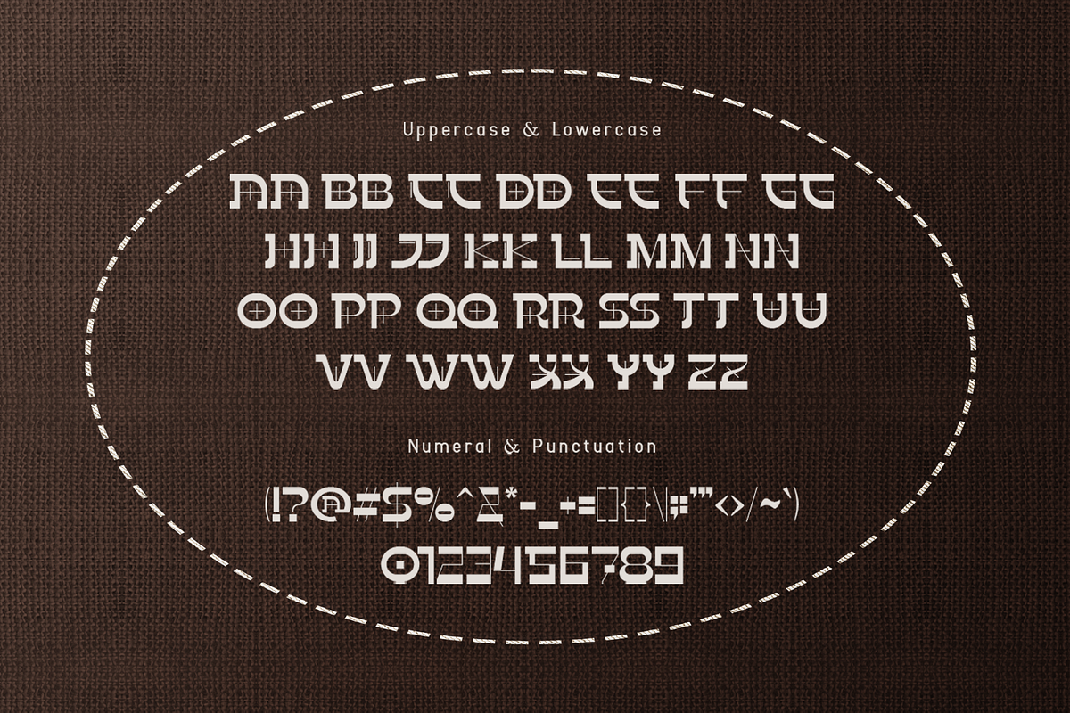 Nortman - Embroidery Display BX Font, a Sans Serif Font by overlaytemplates (Photo 4 of 5)