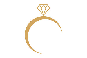 Ring logo, Diamond Ring Logo, a Branding & Logo Template by Rhealea_Design