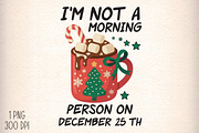 Funny Christmas Sarcastic Coffee Png, an Illustration by Daily.Designs (Thumbnail 1 of 5)