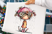 Whimsical Rainy Day Kids Clipart, an Illustration by Digital Artistic99 (Thumbnail 10 of 11)