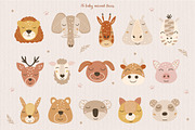 Animal Faces and Boho Rainbow Bundle, an Animal Illustration by DearLetters (Thumbnail 3 of 14)