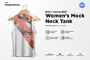 Women's Mock Neck Tank Mockup, a Shirt Mockup by DesignSupply Co. (Thumbnail 1 of 8)