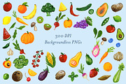 Gouache Fruit and Vegetables, an Illustration by Lavender And Sea (Thumbnail 2 of 4)