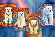 100 Polar Bear Mandala Coloring Page, an Animal Illustration by BrandlyTemplate (Thumbnail 4 of 5)