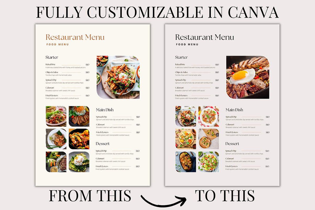 Modern Food Menu Template, a Templates & Theme by Daily Creative (Photo 4 of 6)