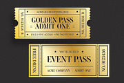 Golden Ticket Template Set, an Invitation Template by BrandPacks (Thumbnail 2 of 6)