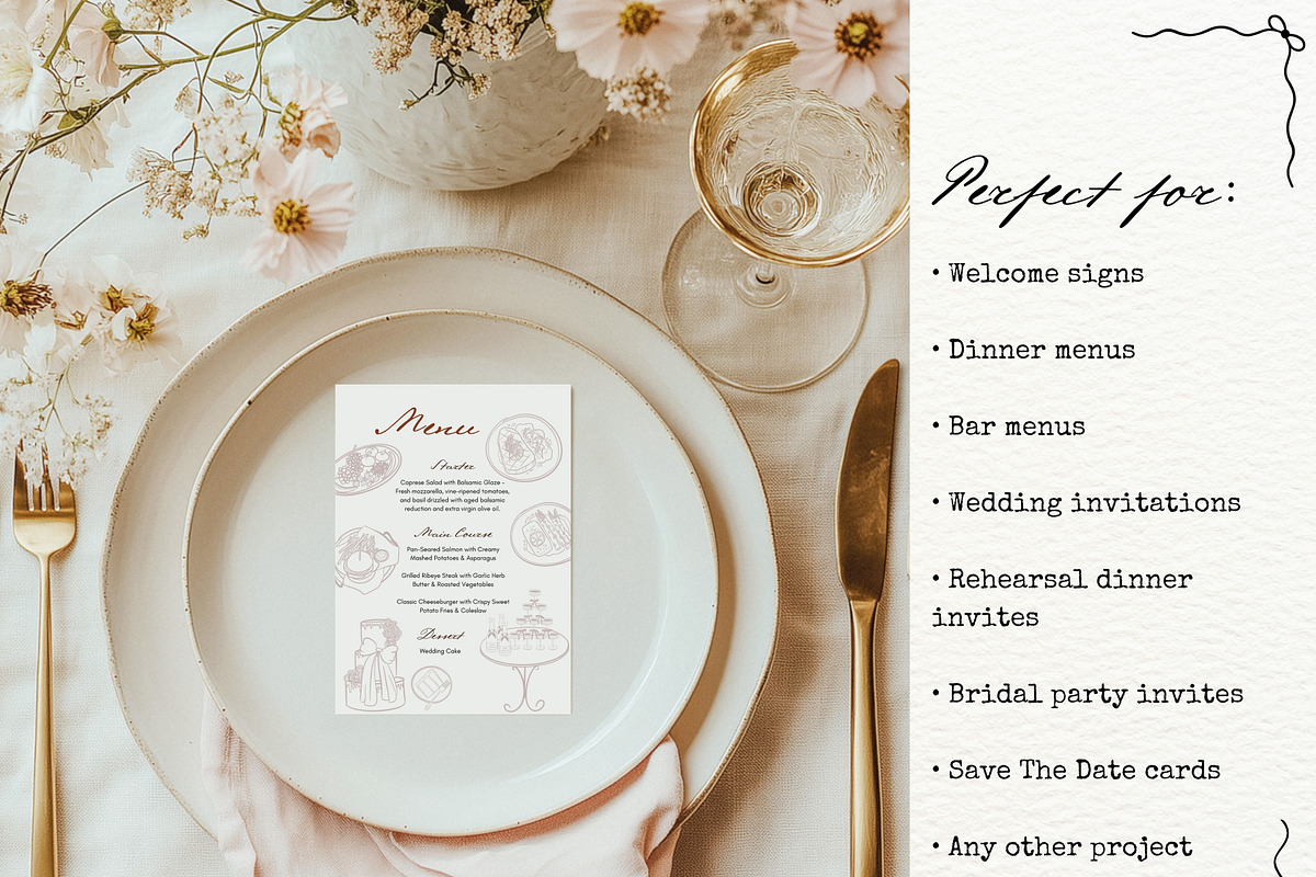 Whimsical Wedding Clipart Bundle, a Decorative Illustration by OZartRoom (Photo 3 of 10)