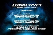 LUNACRYPT - Modern Display Typeface, a Font by Gassstype (Thumbnail 6 of 8)